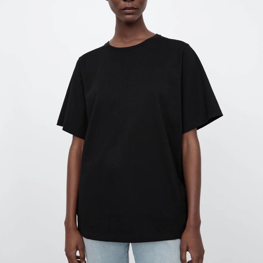 Toteme Black Short Sleeve Crewneck Tee